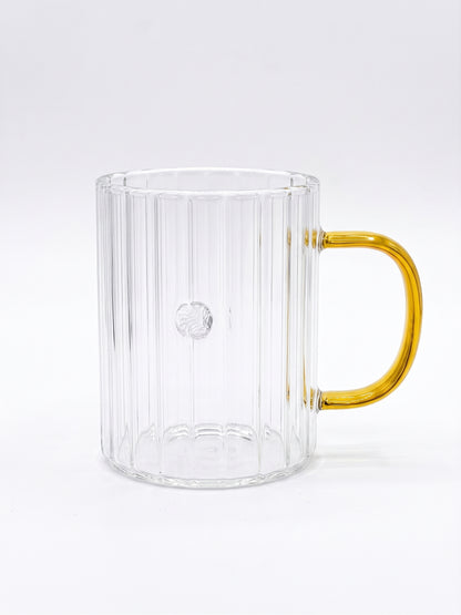 Bigman Vintage Ribbed Borosilicate Glass Mug