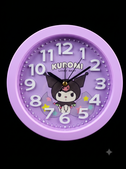 Kuromi Wall Clock – Cute Kids Room Clock