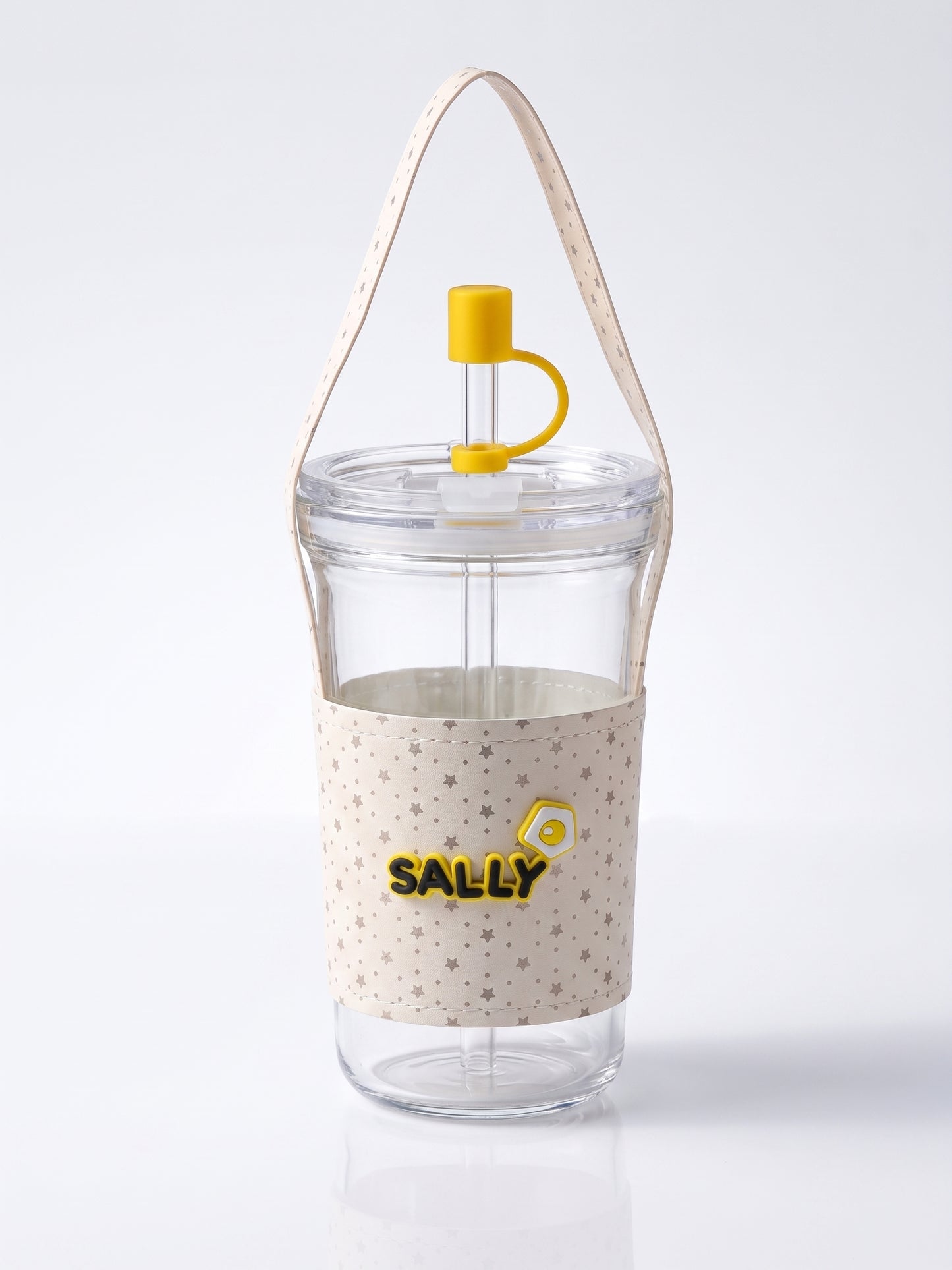 Bigman Sally Glass Tumbler with Leather Sleeve & Strap