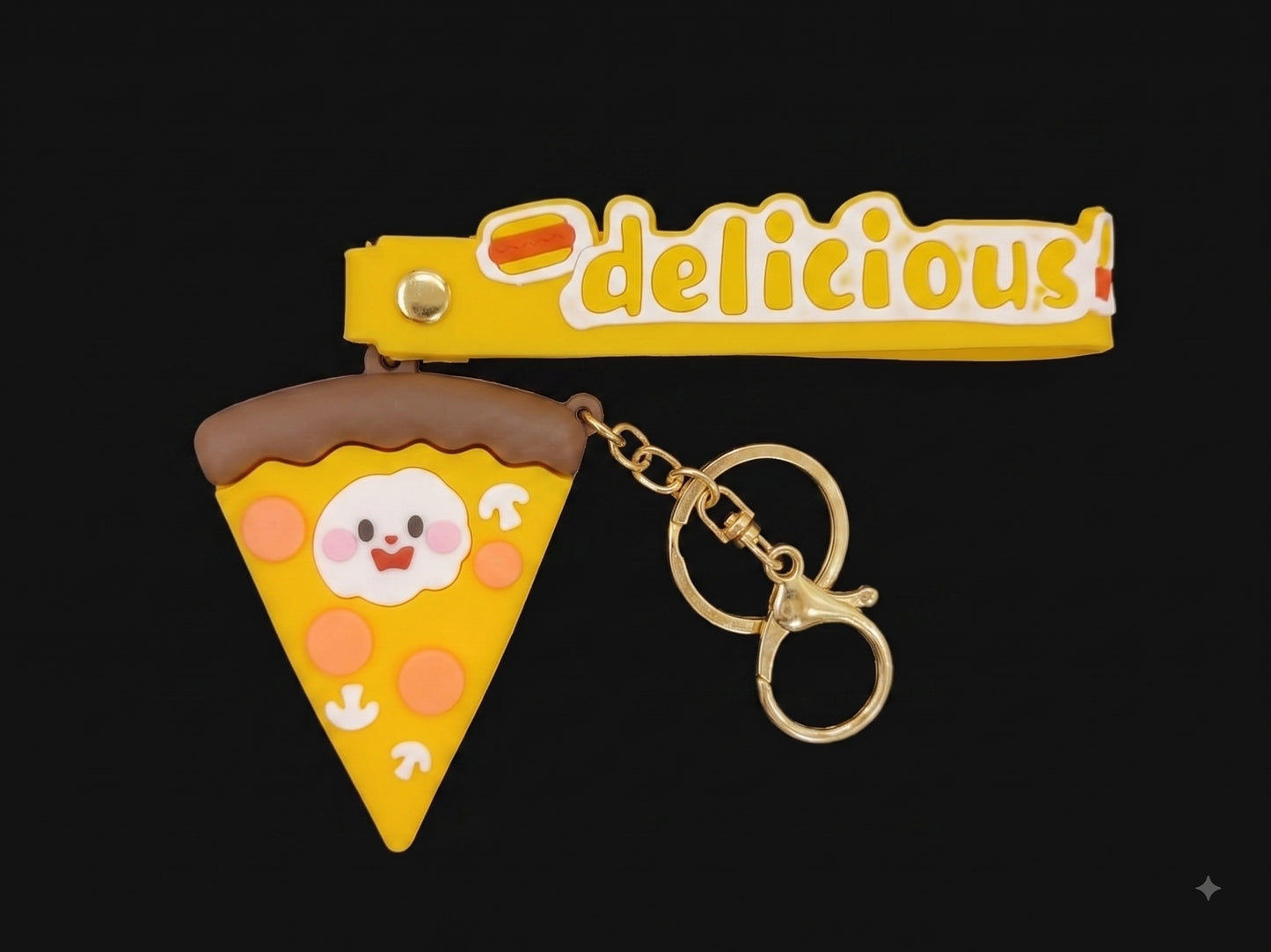 Bigman Cute Pizza Slice Keychain