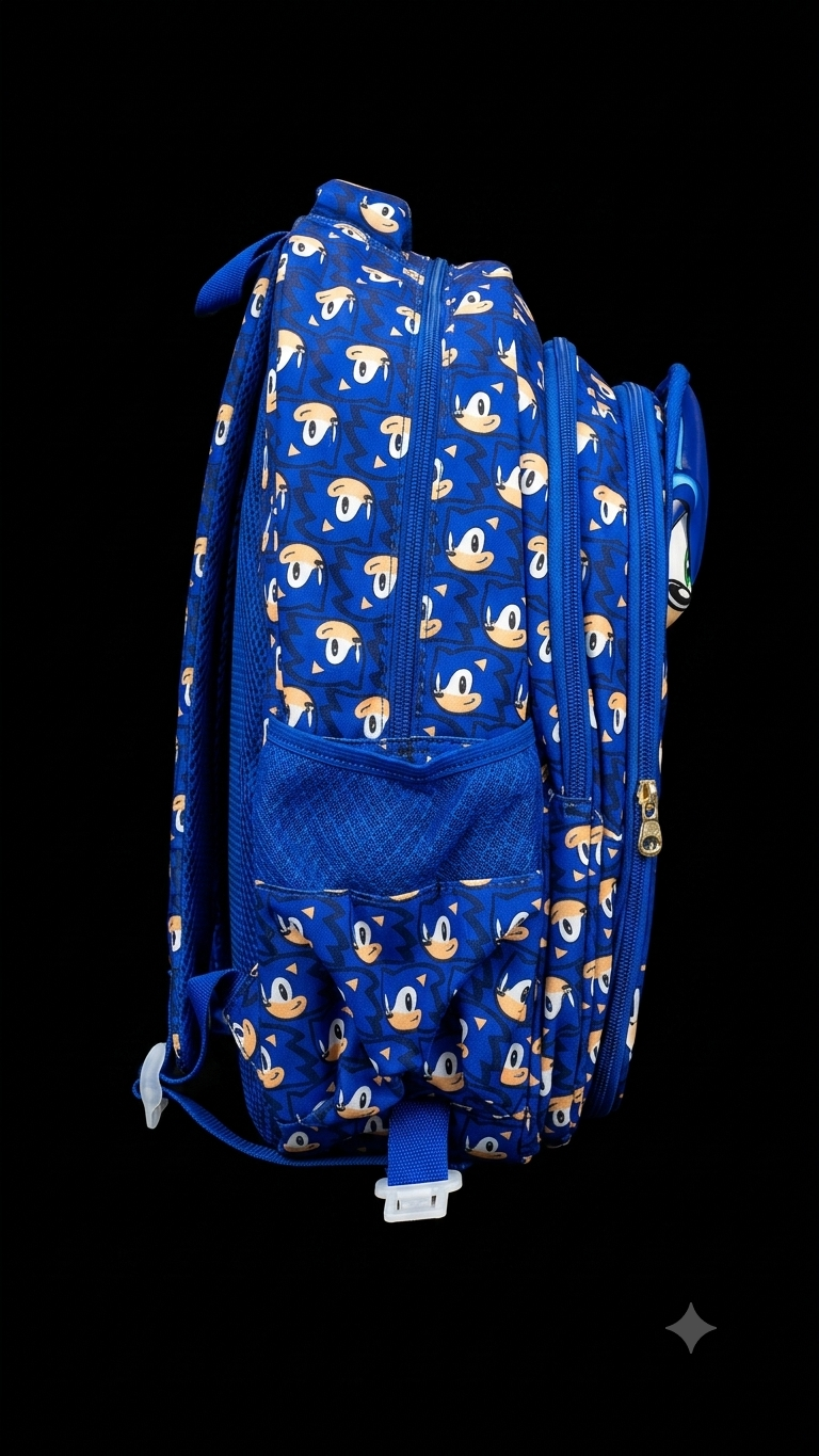 Bigman Sonic 3-Piece Kids School Backpack Set
