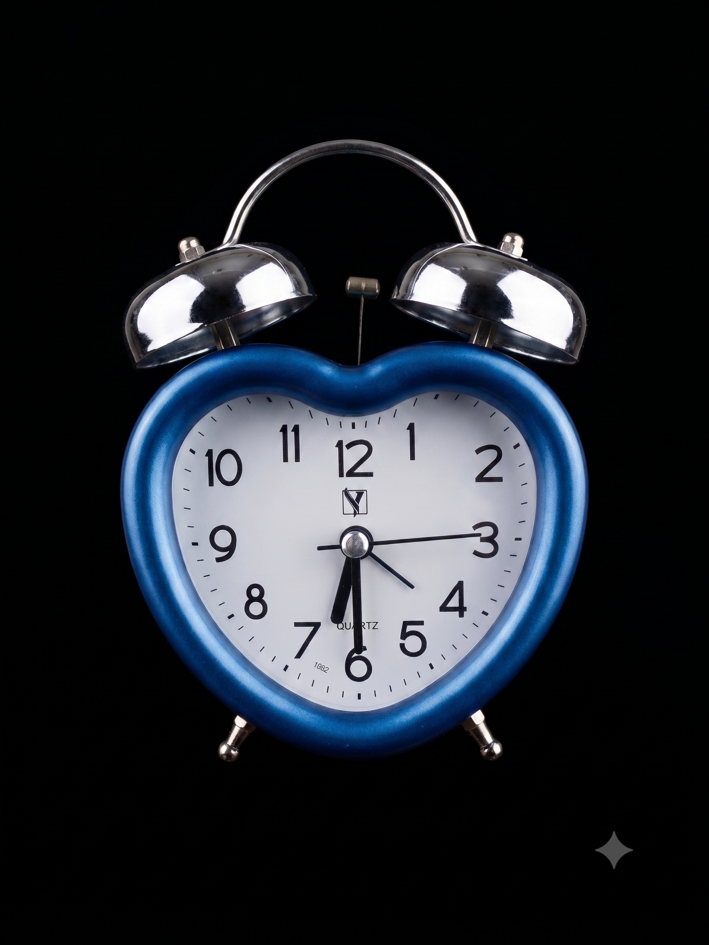 Bigman Heart Shaped Twin Bell Alarm Clock