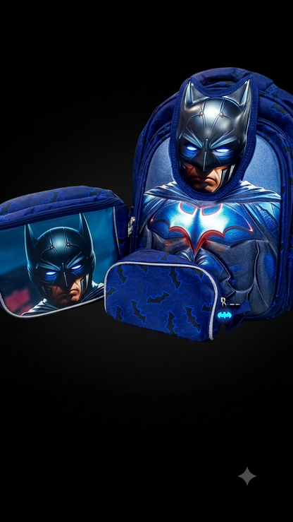 Bigman Superhero 3-Piece Kids School Backpack Set