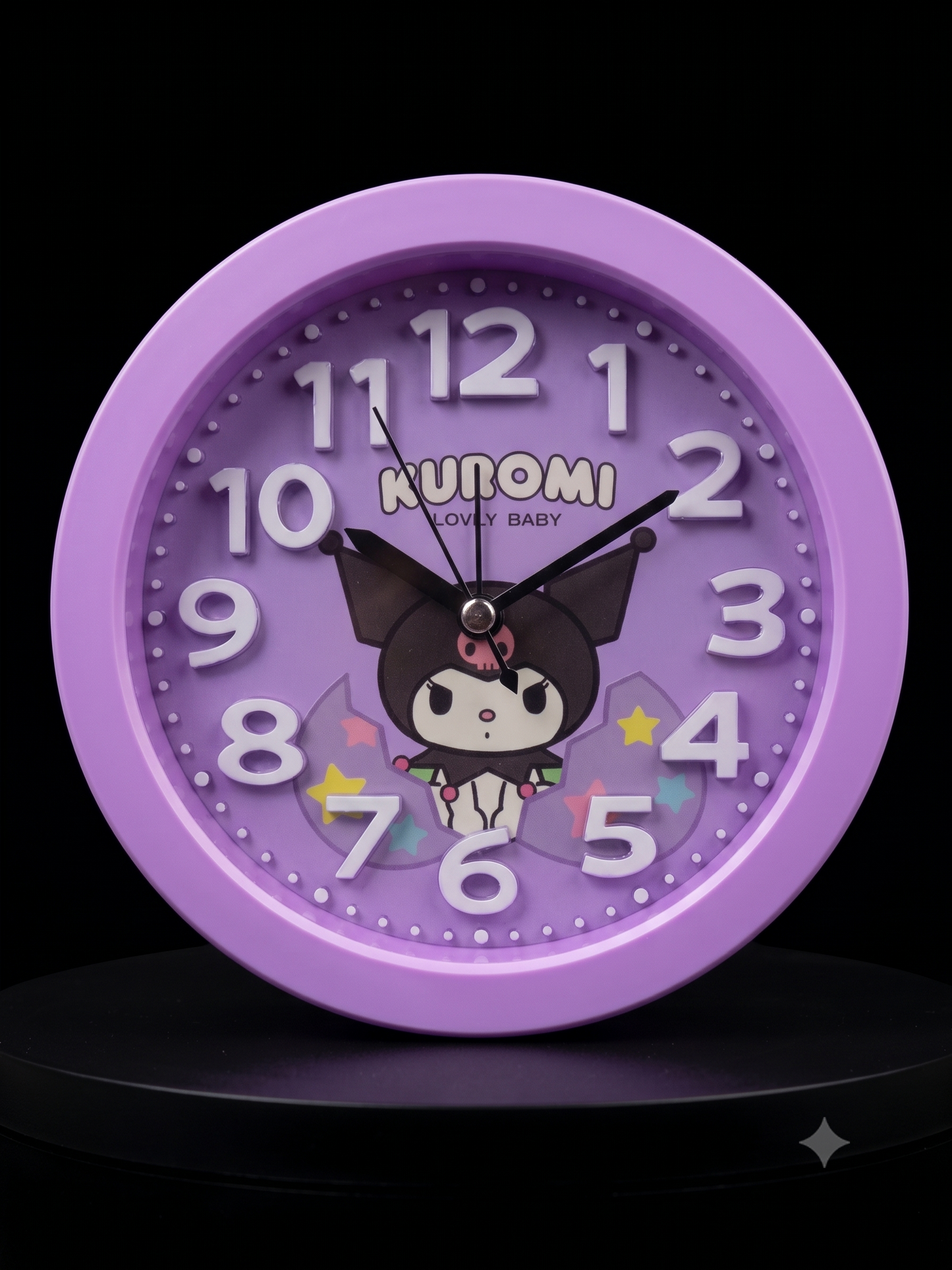 Kuromi Wall Clock – Cute Kids Room Clock