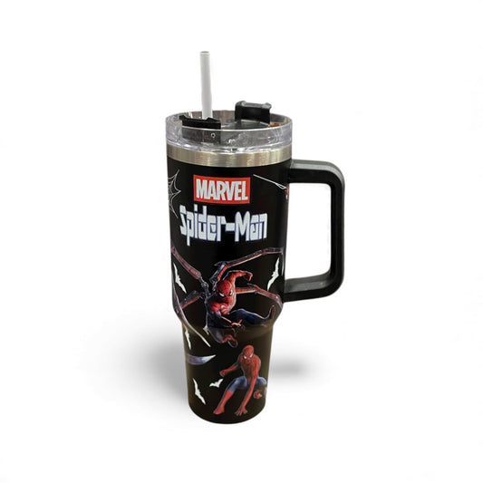 BIGMAN Marvel Spider-Man Black Edition Stanley Tumbler 40oz