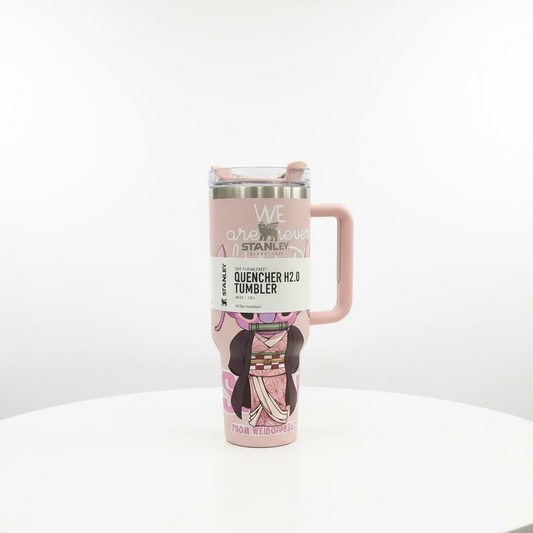 BIGMAN Pink Princess Stanley Tumbler 40oz
