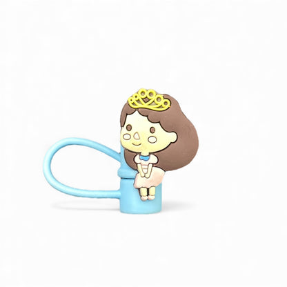 Barbie Style Silicon Straw Topper