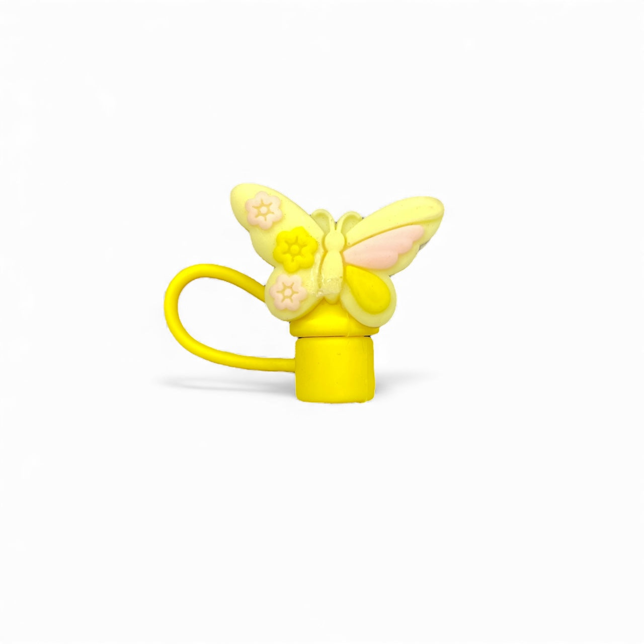 Butterfly Style Silicon Straw Topper