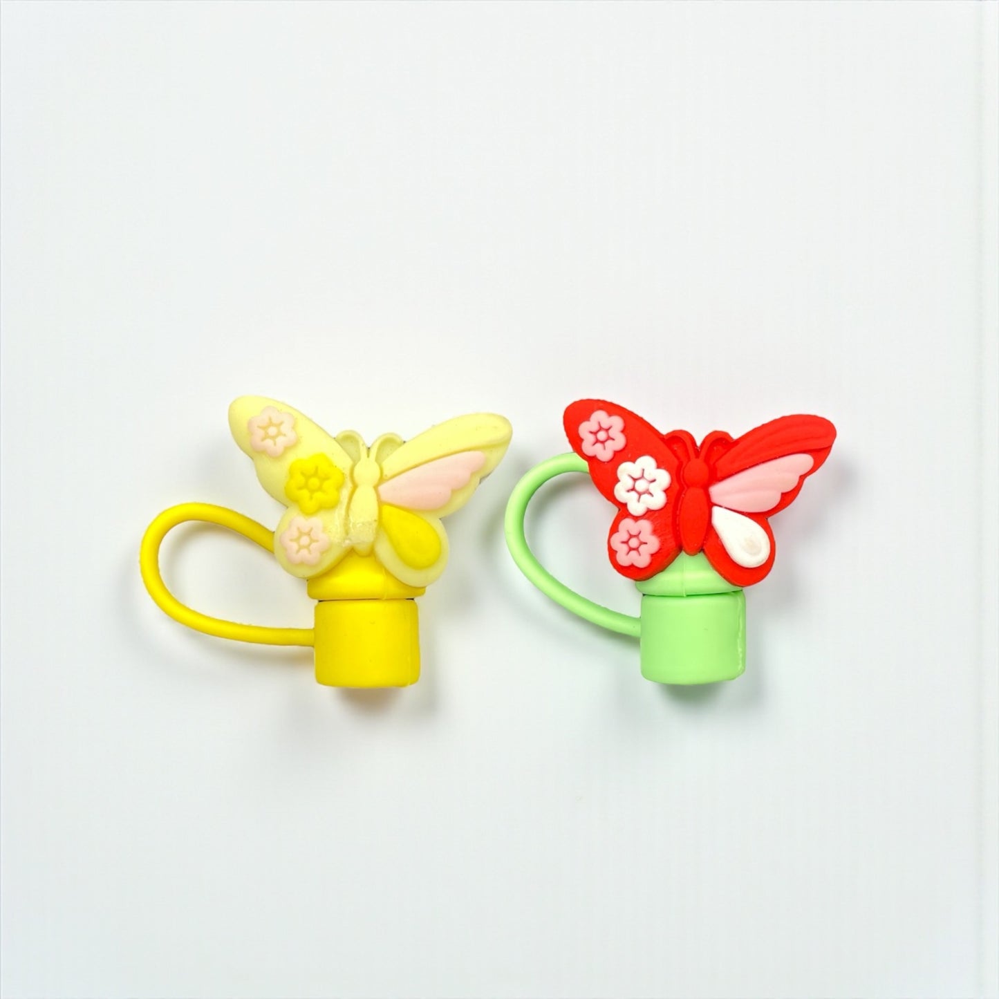 Butterfly Style Silicon Straw Topper