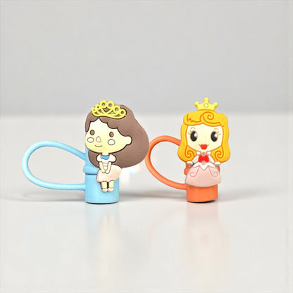 Barbie Style Silicon Straw Topper