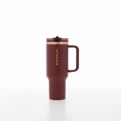 BIGMAN Crimson Luxe Stanley Flip Straw Tumbler 40oz