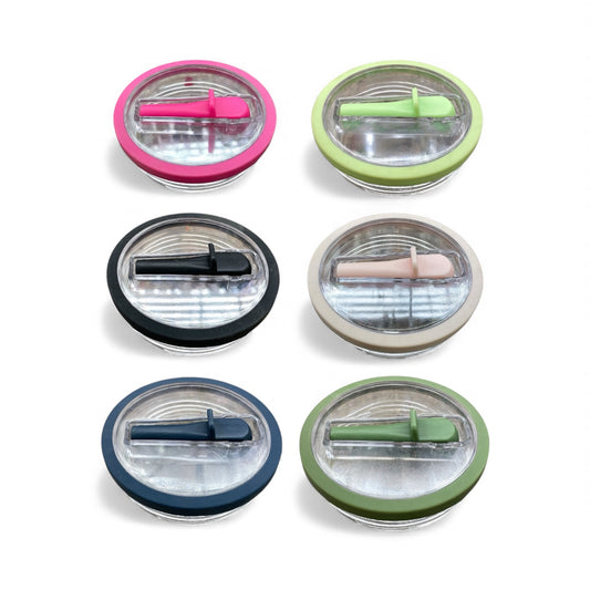 BIGMAN Flip Straw Tumbler 40oz Lid with Color Border