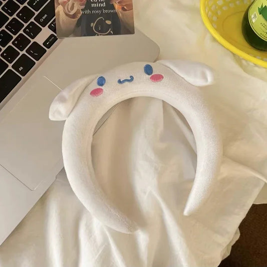 BIGMAN Cute Rabbit Ear Headband Soft Wash & Makeup Hairband