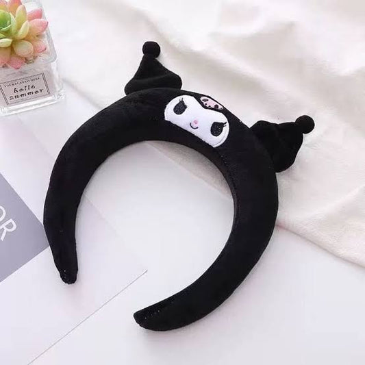 BIGMAN Kuromi Ear Headband Soft Wash & Makeup Hairband