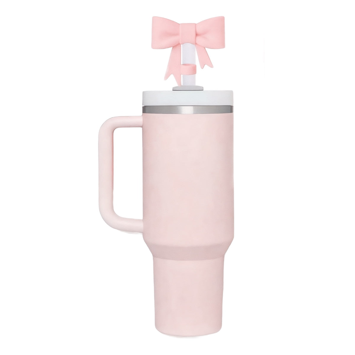 Bow Style Silicon Straw Topper