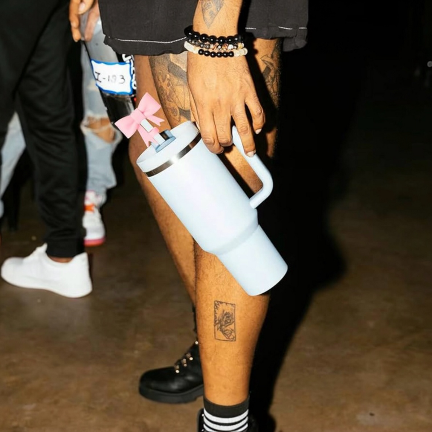 Bow Style Silicon Straw Topper