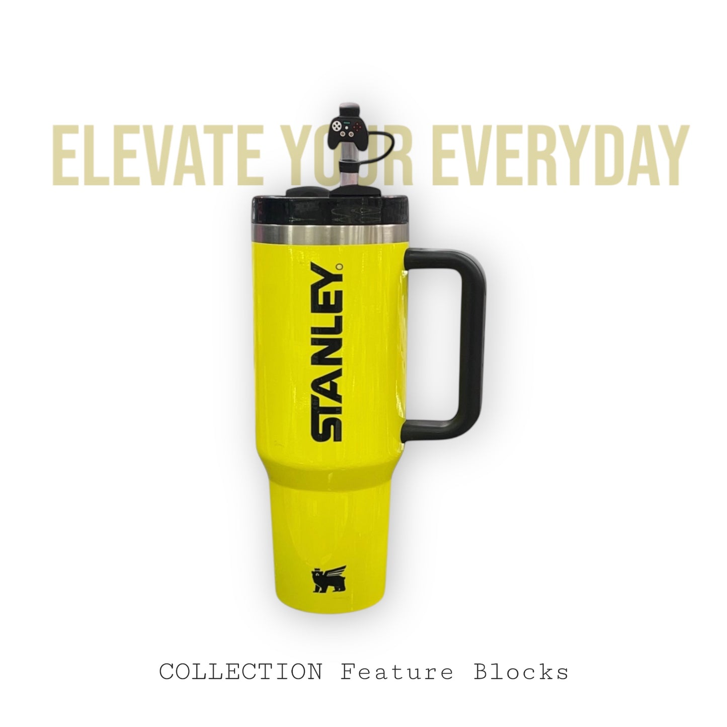 BIGMAN Bold Yellow 40oz Stanley Tumbler