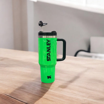 BIGMAN Neon Green 40oz Stanley Tumbler