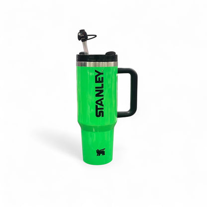 BIGMAN Neon Green 40oz Stanley Tumbler