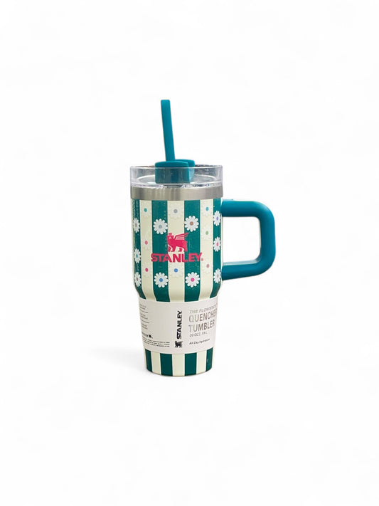 BIGMAN Daisy Stripe Edition 20oz Stanley Quencher Tumbler