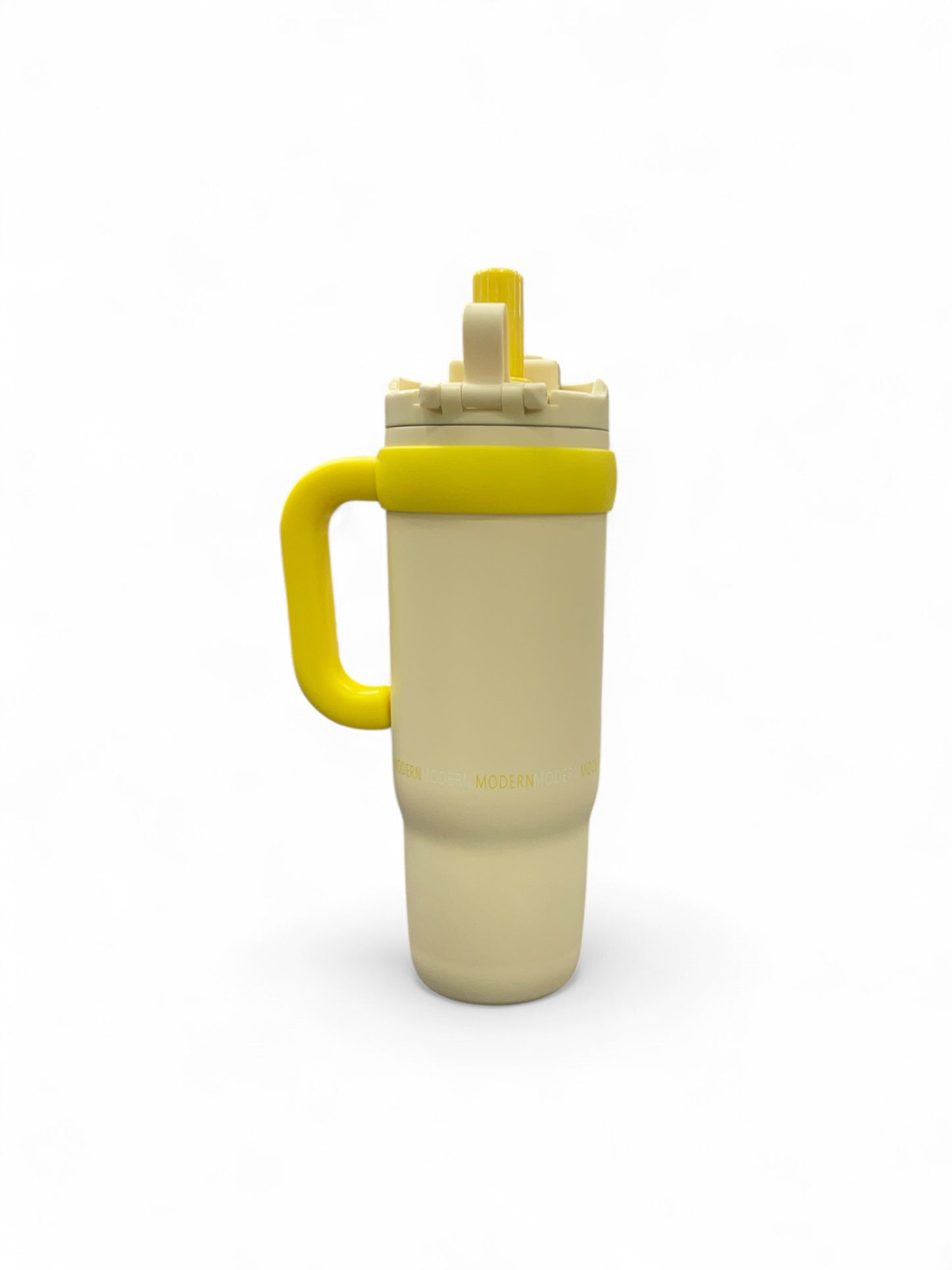 BIGMAN Miniso “The Big Cup” Yellow Hydration Tumbler 40oz