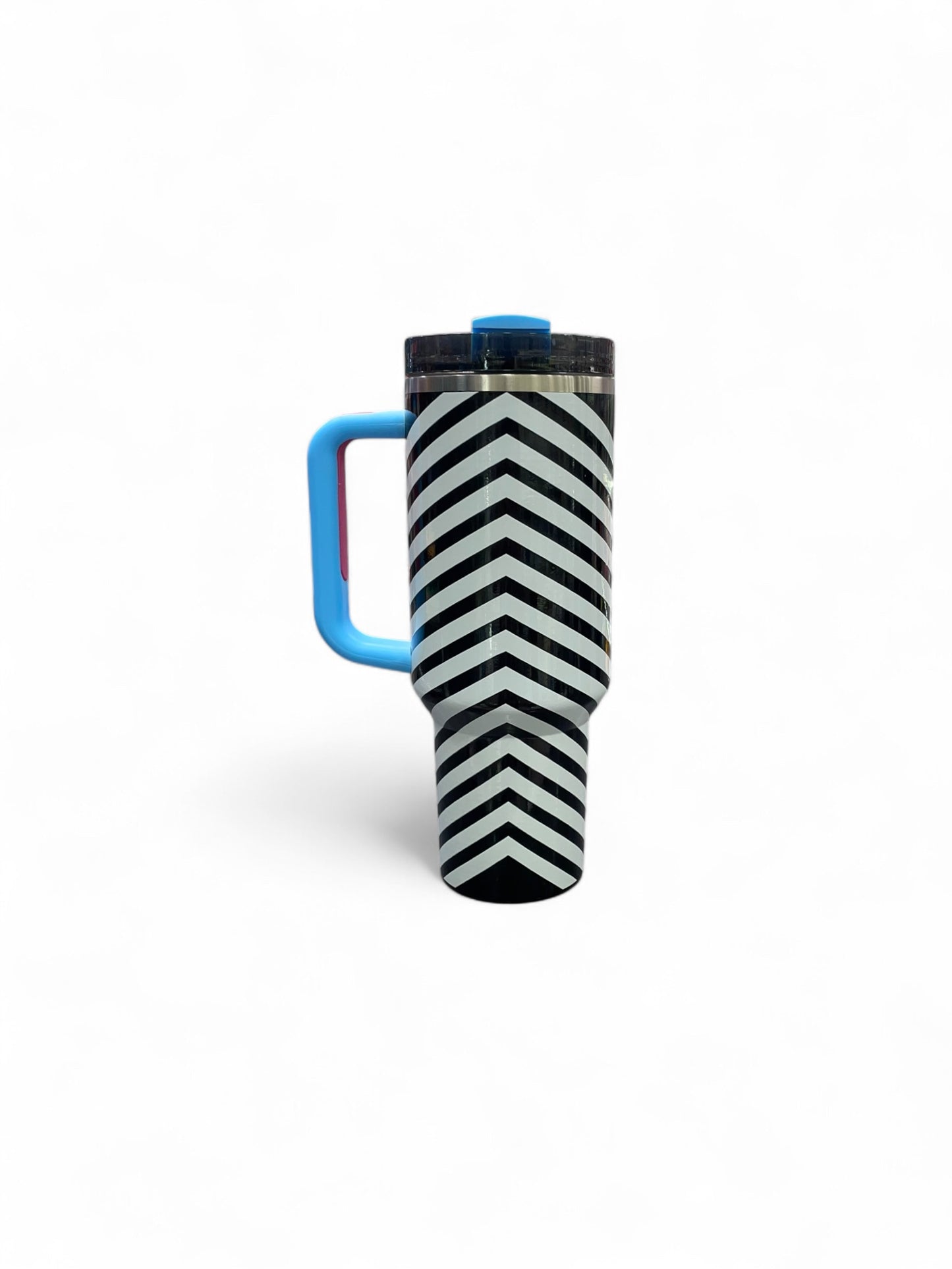 BIGMAN Trend Wave Chevron Black & White Stanley Tumbler 40oz