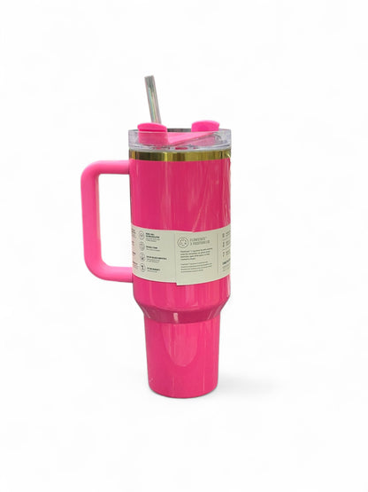BIGMAN Hot Pink Stanley Quencher Tumbler 40oz