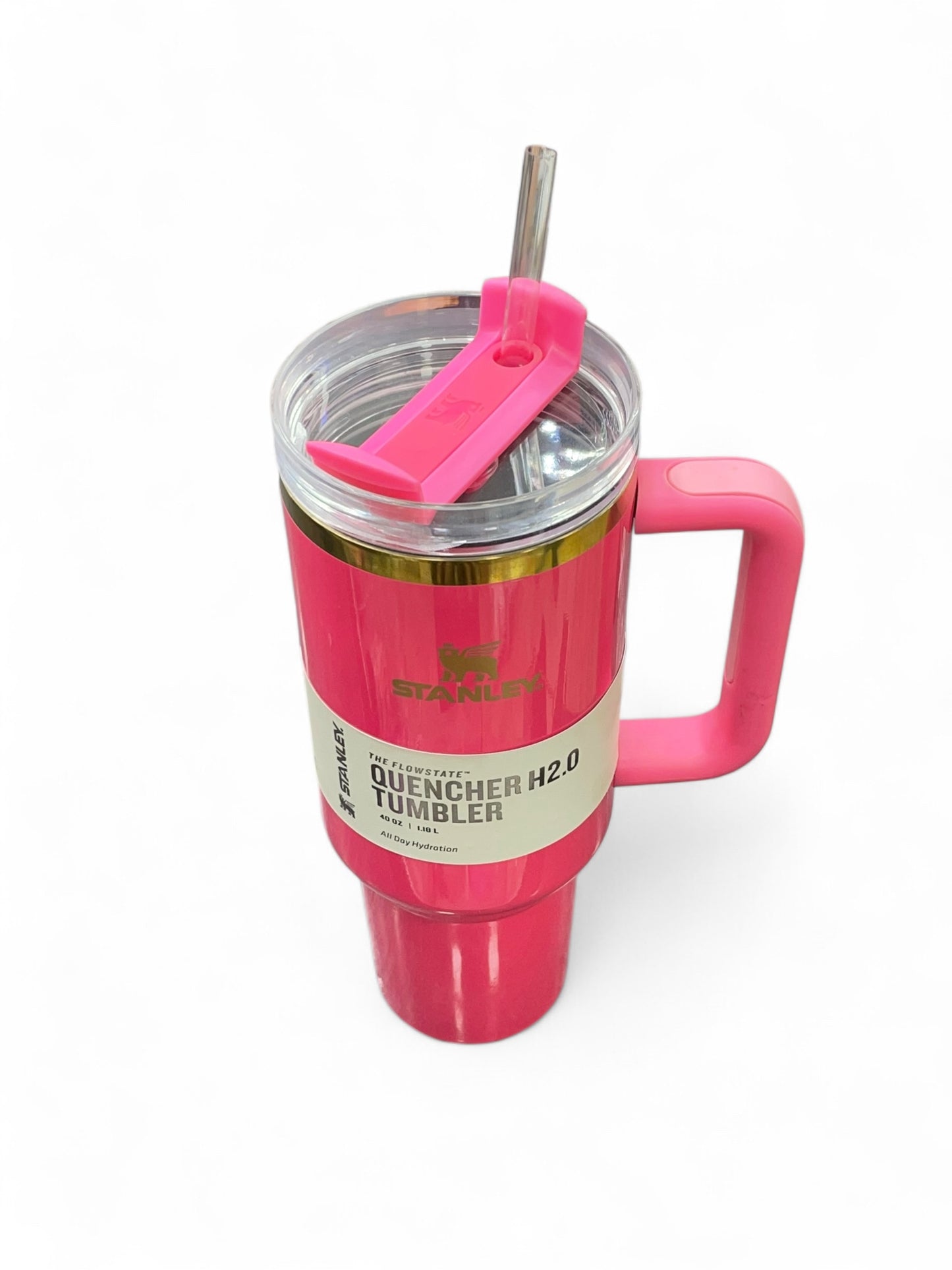 BIGMAN Hot Pink Stanley Quencher Tumbler 40oz