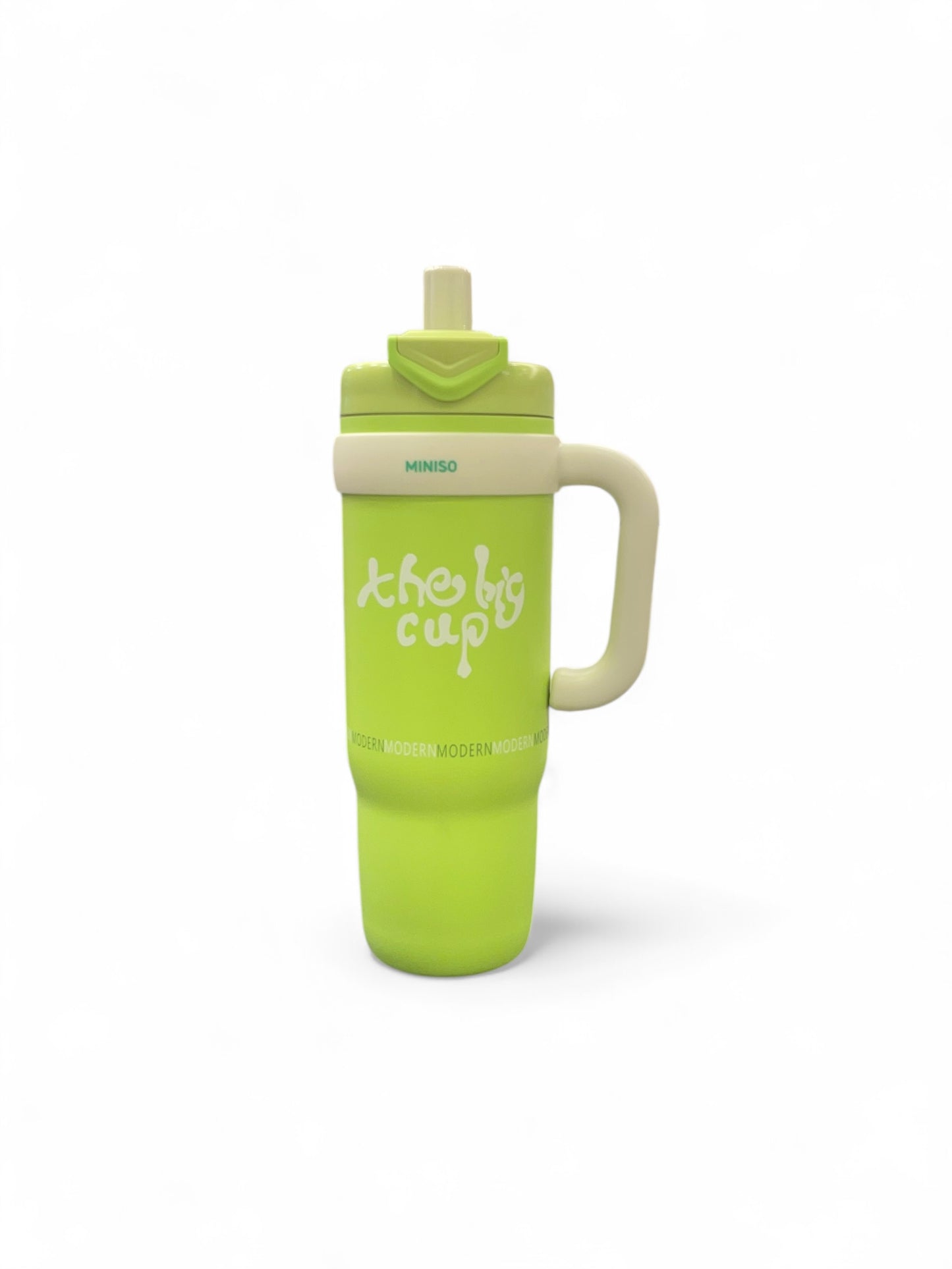 BIGMAN Green Miniso "The Big Cup" Stanley Tumbler 40oz