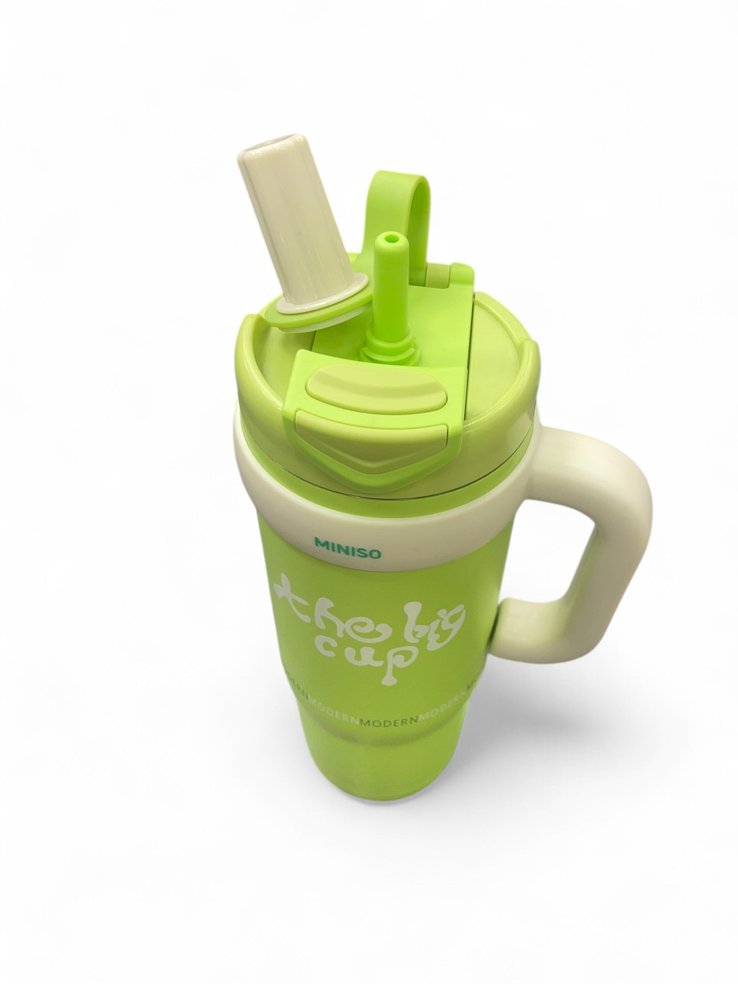 BIGMAN Green Miniso "The Big Cup" Stanley Tumbler 40oz