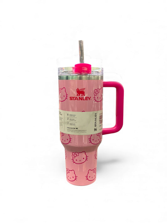 BIGMAN Hello Kitty Edition Pink Stanley Quencher Tumbler 40oz
