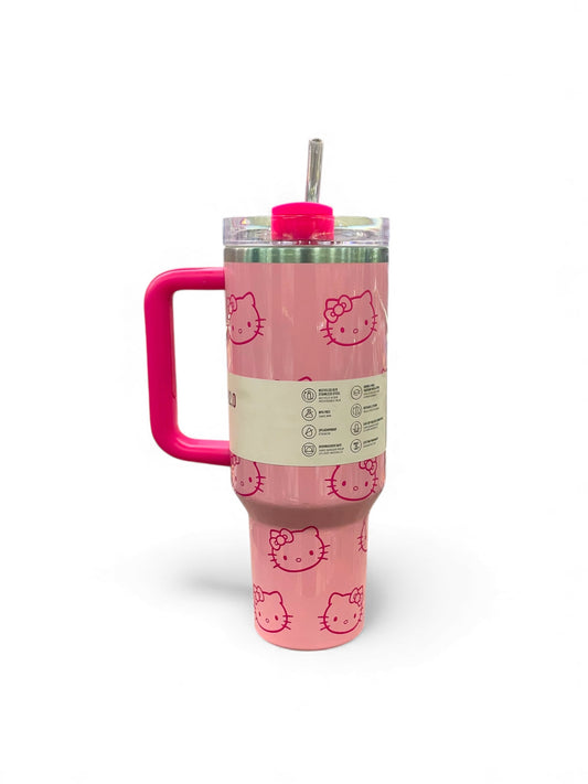 BIGMAN Hello Kitty Edition Pink Stanley Quencher Tumbler 40oz