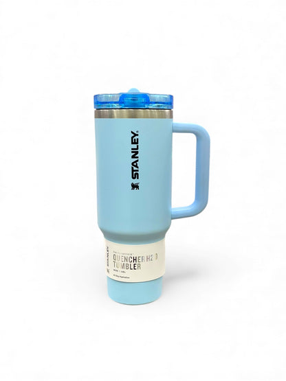 BIGMAN Frost wave blue Stanley Flip Straw Quencher Tumbler 40oz