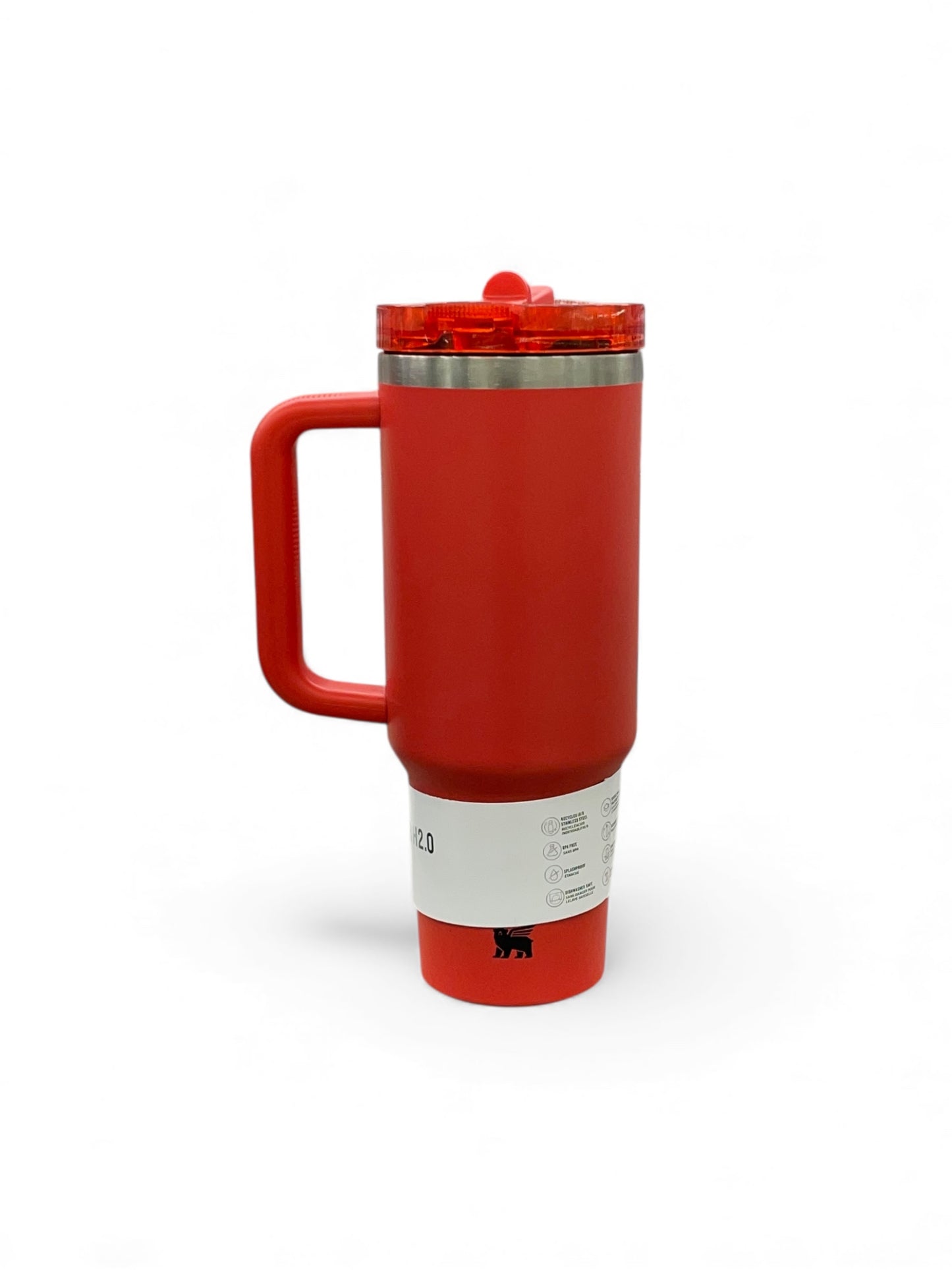 BIGMAN Inferno Red Stanley Flip Straw Quencher Tumbler 40oz