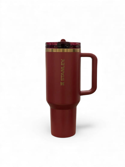 BIGMAN Crimson Luxe Stanley Flip Straw Tumbler 40oz