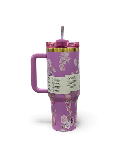 BIGMAN Purple Petal Dream Stanley Quencher Tumbler 40oz