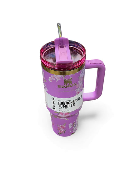 BIGMAN Purple Petal Dream Stanley Quencher Tumbler 40oz