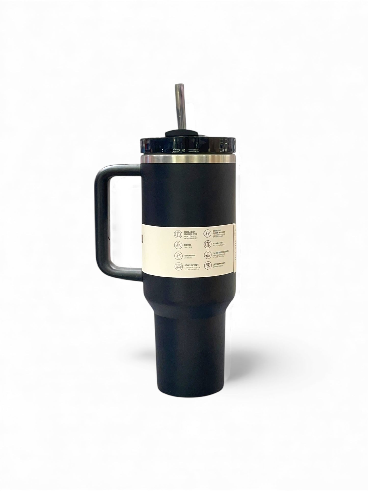 BIGMAN Matte Black Stanley Quencher Tumbler 40oz