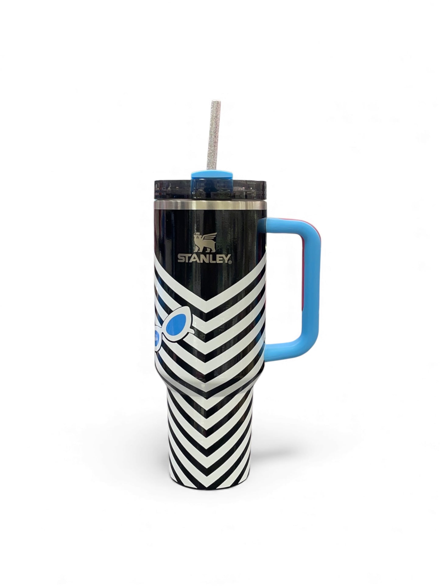 BIGMAN Trend Wave Chevron Black & White Stanley Tumbler 40oz