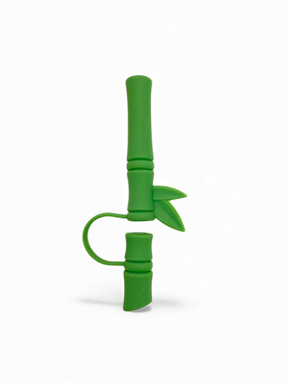 Bamboo Style Silicone Straw Topper