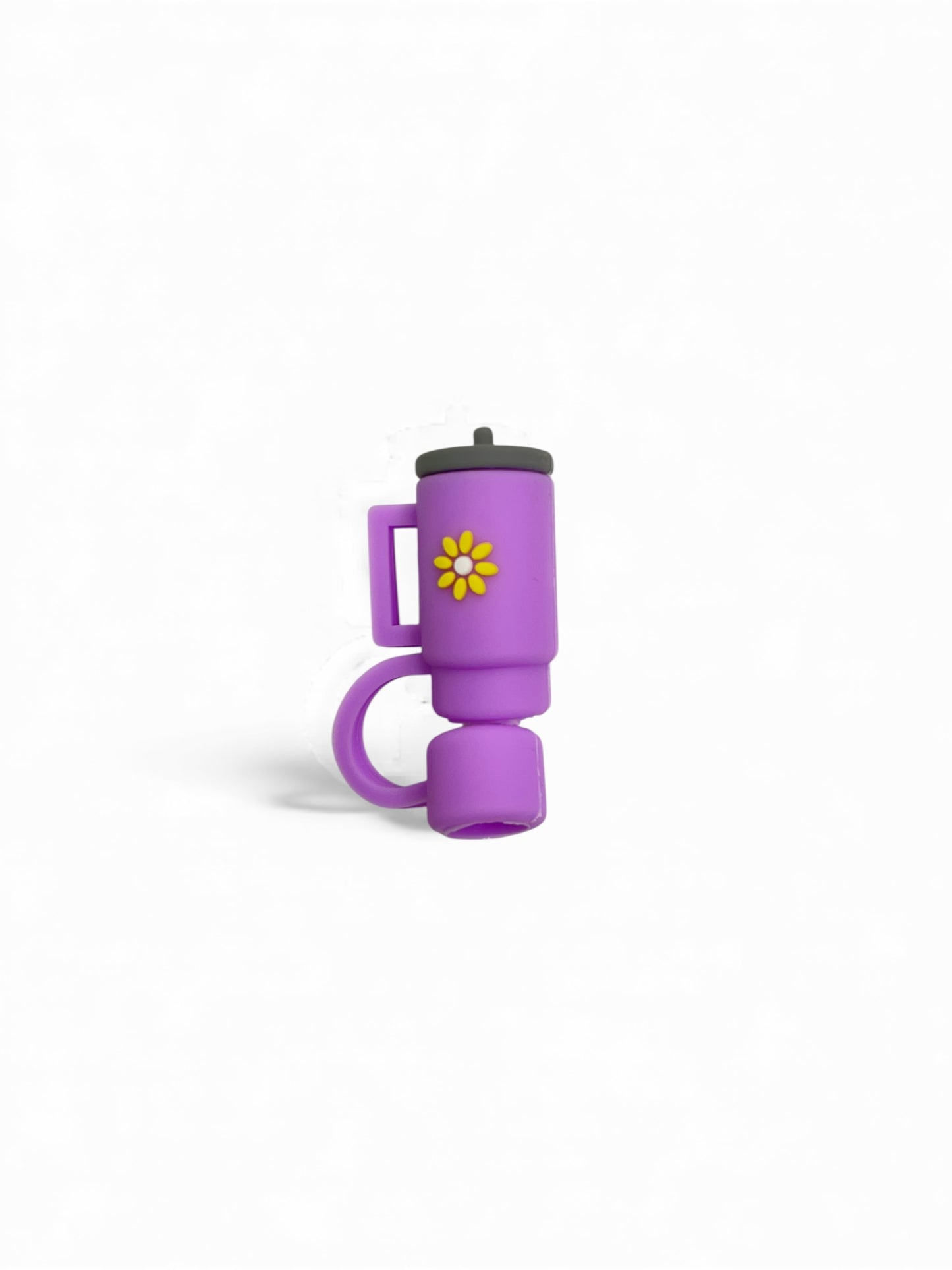 Mini Drink Bottle Style Silicon Straw Topper