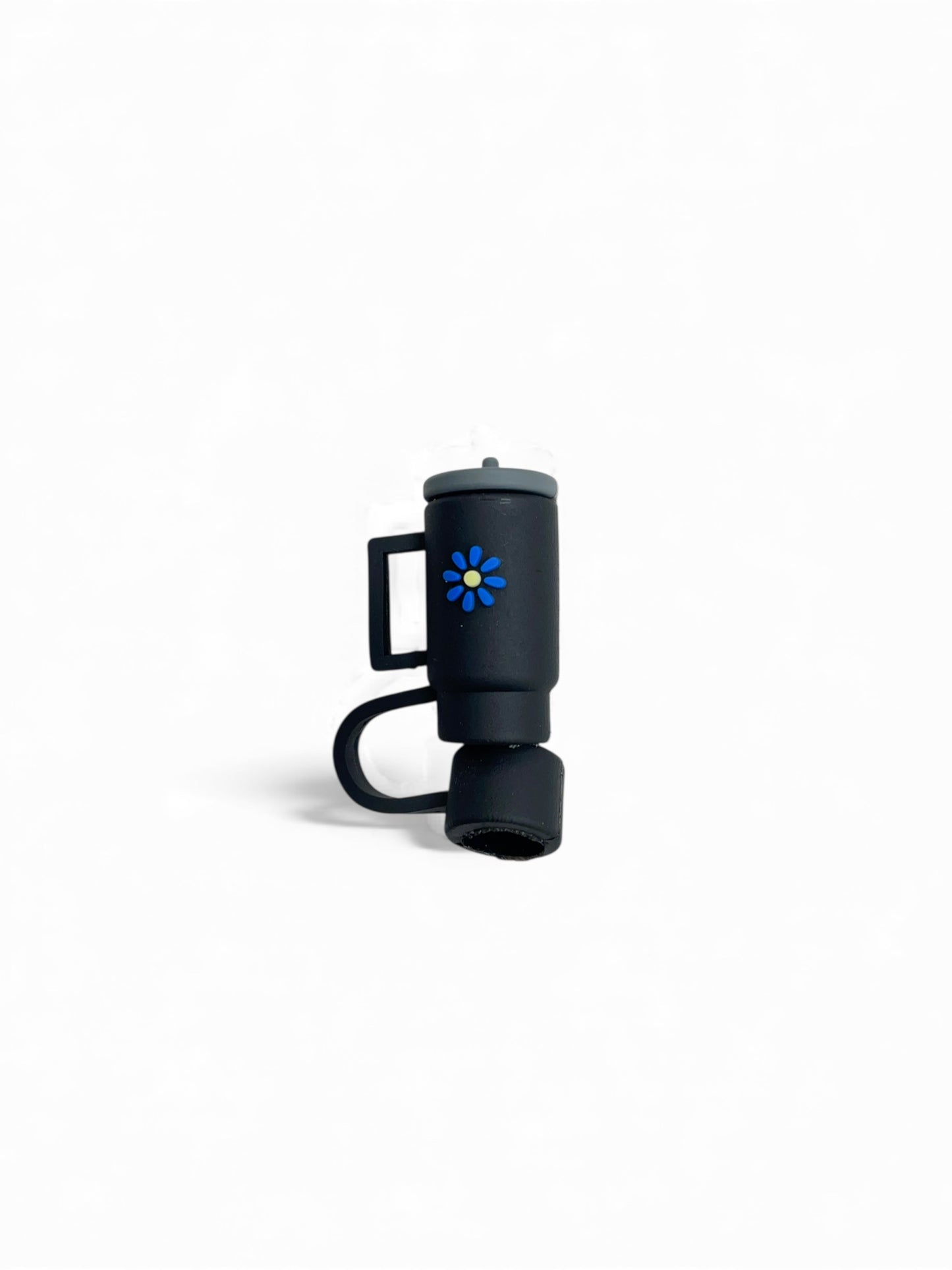 Mini Drink Bottle Style Silicon Straw Topper