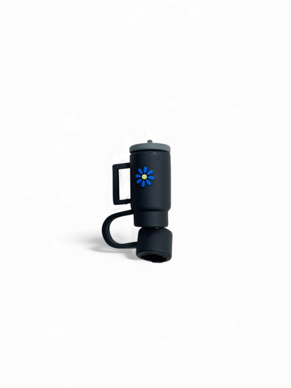 Mini Drink Bottle Style Silicon Straw Topper