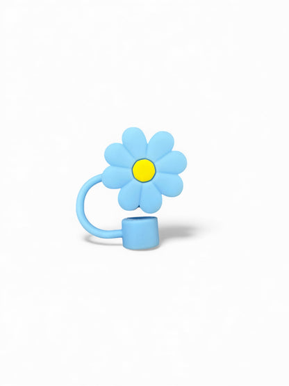Sunflower Style Silicon Straw Topper