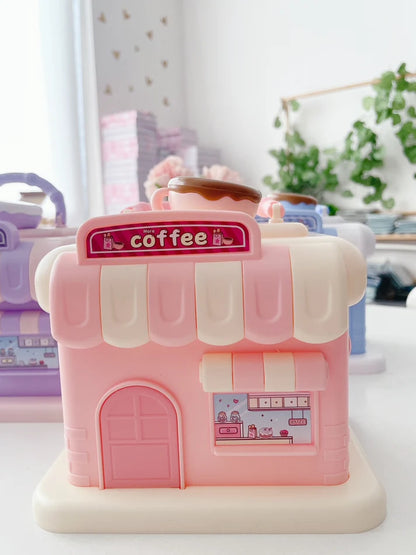 BIGMAN CaféVault Money Box – Cute Café House Piggy Bank for Kids & Adults, Aesthetic Coin Saving Box, Durable Cash Storage Bank for Home Décor & Gift