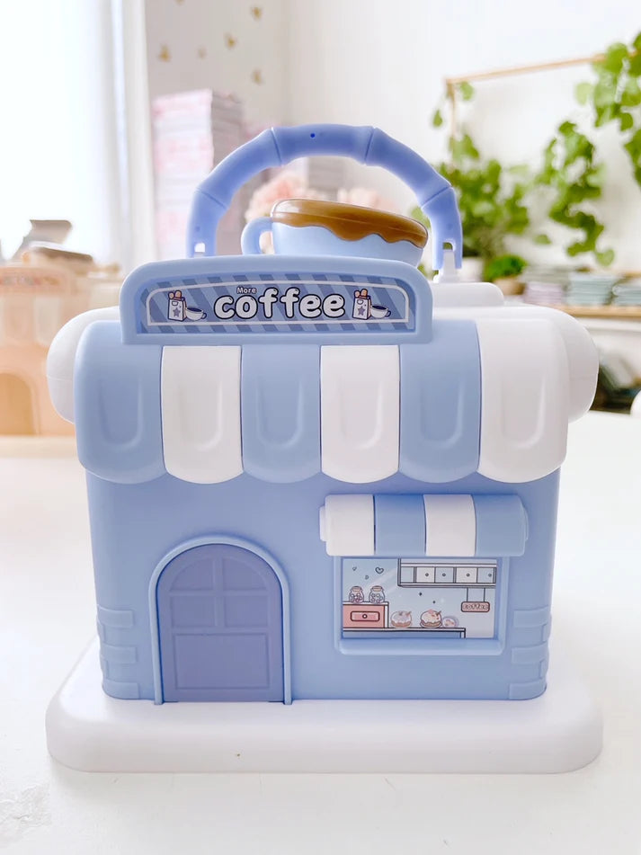 BIGMAN CaféVault Money Box – Cute Café House Piggy Bank for Kids & Adults, Aesthetic Coin Saving Box, Durable Cash Storage Bank for Home Décor & Gift