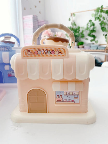 BIGMAN CaféVault Money Box – Cute Café House Piggy Bank for Kids & Adults, Aesthetic Coin Saving Box, Durable Cash Storage Bank for Home Décor & Gift