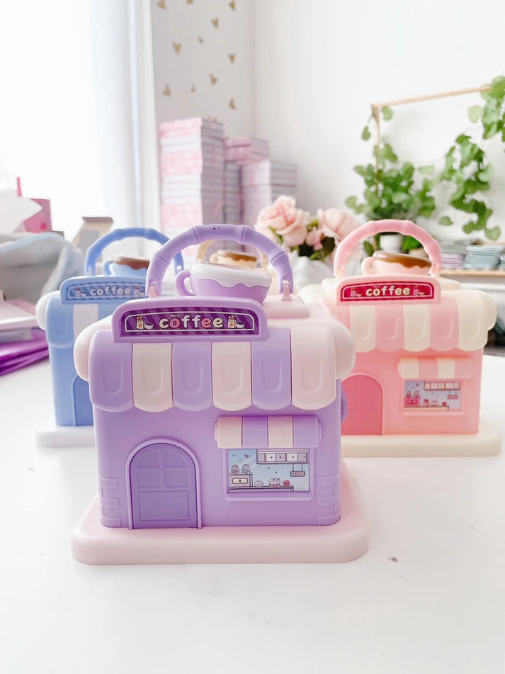 BIGMAN CaféVault Money Box – Cute Café House Piggy Bank for Kids & Adults, Aesthetic Coin Saving Box, Durable Cash Storage Bank for Home Décor & Gift