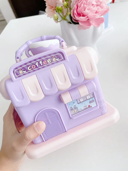BIGMAN CaféVault Money Box – Cute Café House Piggy Bank for Kids & Adults, Aesthetic Coin Saving Box, Durable Cash Storage Bank for Home Décor & Gift