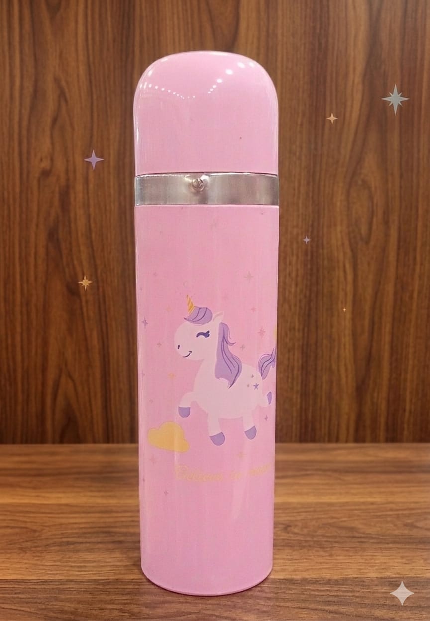 BIGMAN Premium Stainless Steel Character Bottle Mug | Leakproof Cute Cartoon Water Bottle